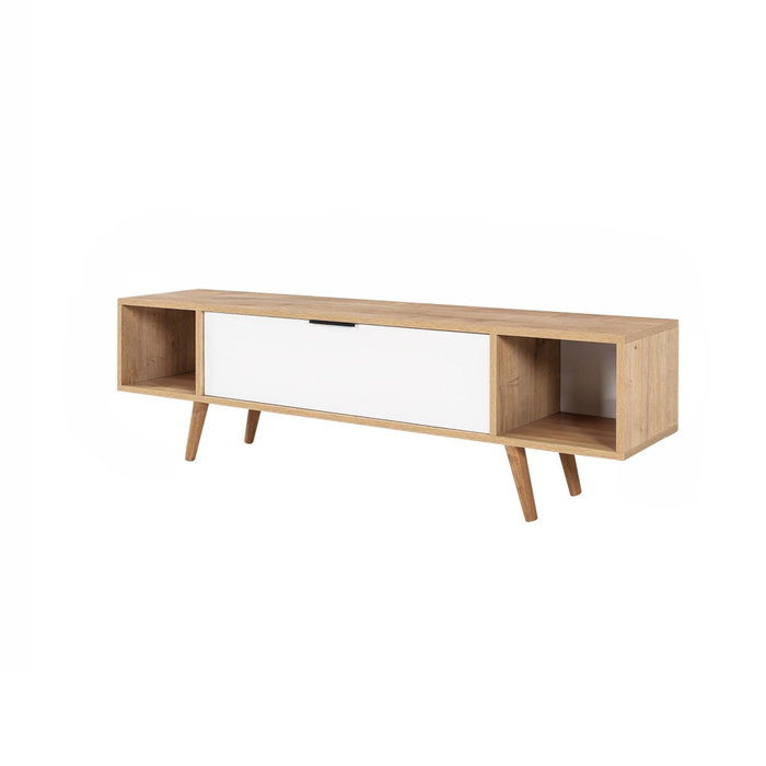 Hanah Home Mesir 3628 Soporte para TV Roble Zafiro y Blanco Hanah Home Mesir 3628 Soporte para TV Roble Zafiro y Blanco